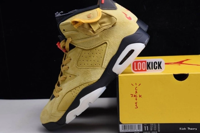 Kick Theory JORDAN 6 CN1084-300 X SCOTT YELLOW AIR TRAVIS 0817